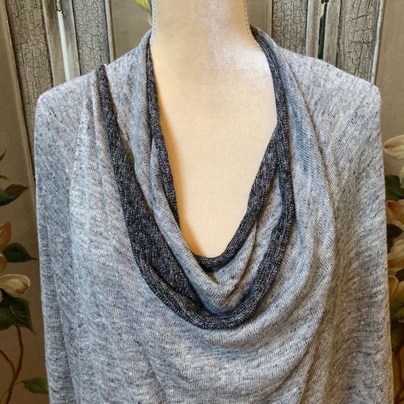 WHITE & WARREN woman’s gray sweater - Picture 6 of 7